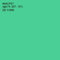 #4ACF97 - De York Color Image