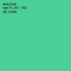 #4ACF98 - De York Color Image
