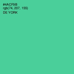 #4ACF9B - De York Color Image