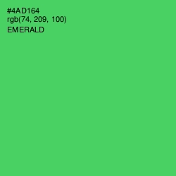 #4AD164 - Emerald Color Image