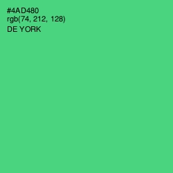 #4AD480 - De York Color Image