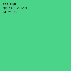 #4AD489 - De York Color Image