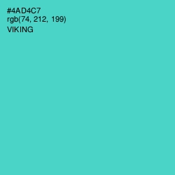 #4AD4C7 - Viking Color Image
