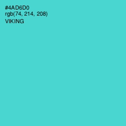 #4AD6D0 - Viking Color Image