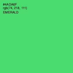 #4ADA6F - Emerald Color Image