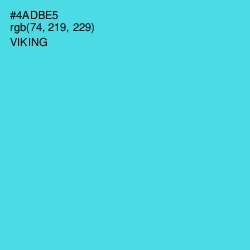 #4ADBE5 - Viking Color Image