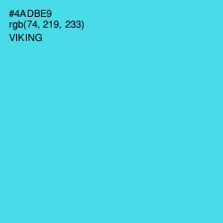 #4ADBE9 - Viking Color Image