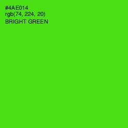 #4AE014 - Bright Green Color Image