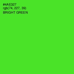 #4AE327 - Bright Green Color Image