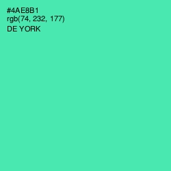 #4AE8B1 - De York Color Image