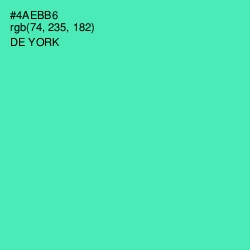 #4AEBB6 - De York Color Image
