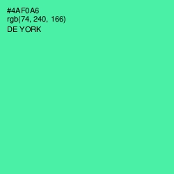 #4AF0A6 - De York Color Image