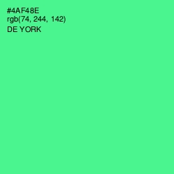 #4AF48E - De York Color Image