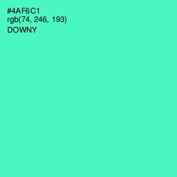 #4AF6C1 - Downy Color Image