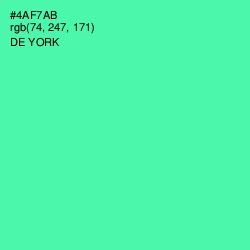 #4AF7AB - De York Color Image