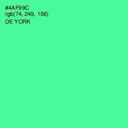 #4AF99C - De York Color Image