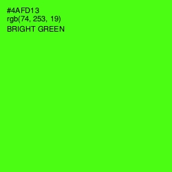 #4AFD13 - Bright Green Color Image