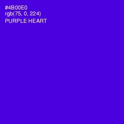 #4B00E0 - Purple Heart Color Image