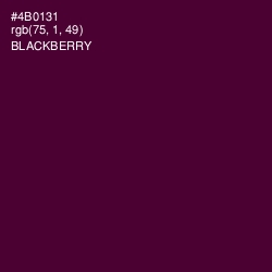 #4B0131 - Blackberry Color Image