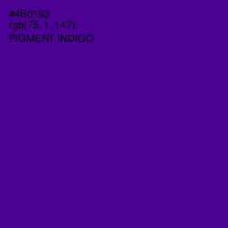 #4B0193 - Pigment Indigo Color Image