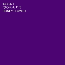 #4B0471 - Honey Flower Color Image