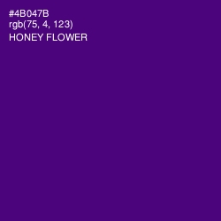 #4B047B - Honey Flower Color Image