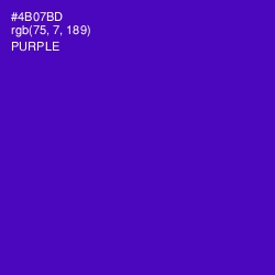 #4B07BD - Purple Color Image