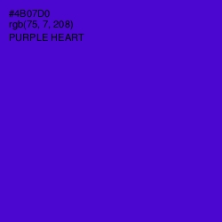 #4B07D0 - Purple Heart Color Image