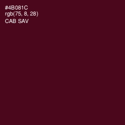 #4B081C - Cab Sav Color Image