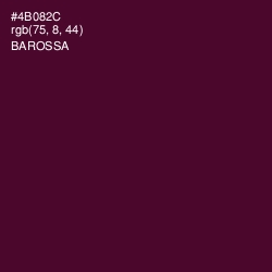 #4B082C - Barossa Color Image