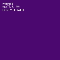 #4B086E - Honey Flower Color Image