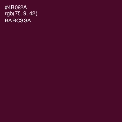 #4B092A - Barossa Color Image
