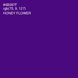 #4B097F - Honey Flower Color Image