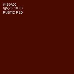 #4B0A00 - Rustic Red Color Image