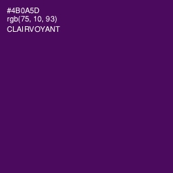 #4B0A5D - Clairvoyant Color Image
