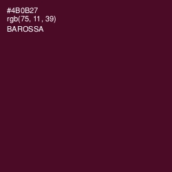 #4B0B27 - Barossa Color Image