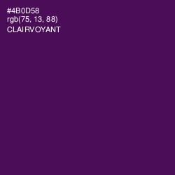 #4B0D58 - Clairvoyant Color Image