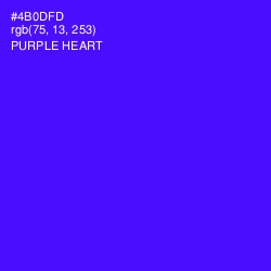 #4B0DFD - Purple Heart Color Image