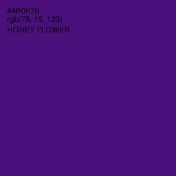 #4B0F7B - Honey Flower Color Image