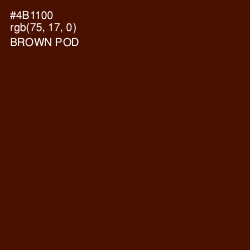 #4B1100 - Brown Pod Color Image