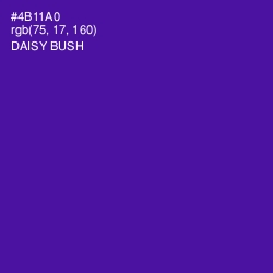 #4B11A0 - Daisy Bush Color Image