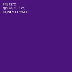 #4B137C - Honey Flower Color Image