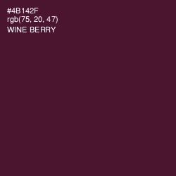 #4B142F - Wine Berry Color Image