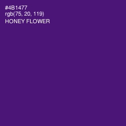 #4B1477 - Honey Flower Color Image