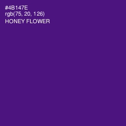 #4B147E - Honey Flower Color Image