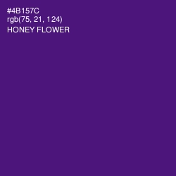 #4B157C - Honey Flower Color Image