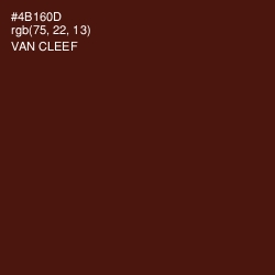#4B160D - Van Cleef Color Image