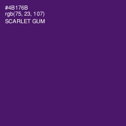 #4B176B - Scarlet Gum Color Image