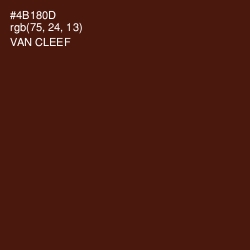 #4B180D - Van Cleef Color Image