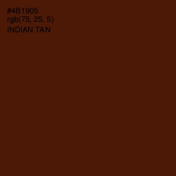 #4B1905 - Indian Tan Color Image